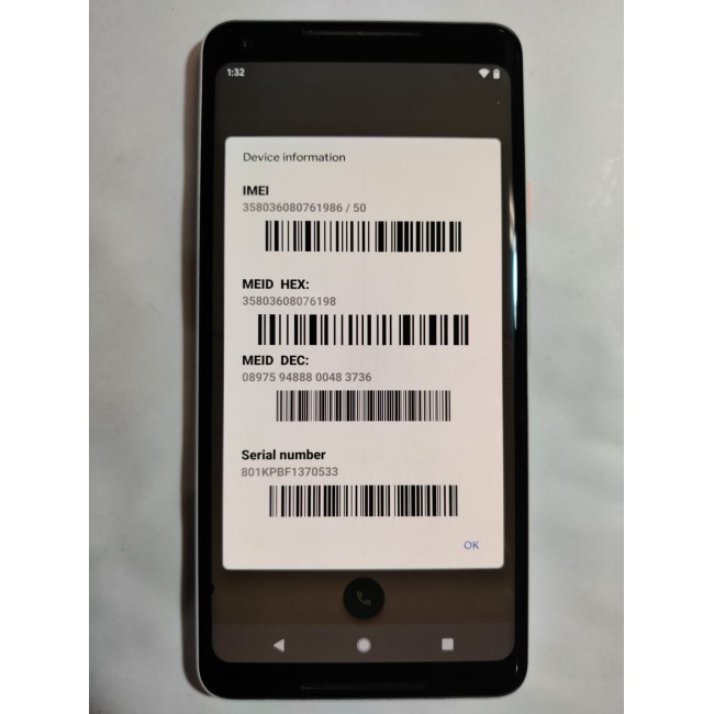 Google Pixel 2 XL 64GB Minor Dead Pixel And Screen Burn